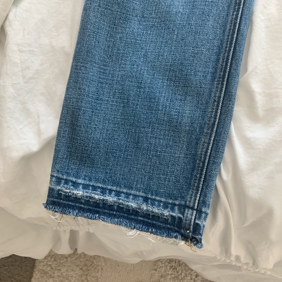 Frame Heritage Le Piper Blue Distressed Ankle Jeans - Picture 13 of 15